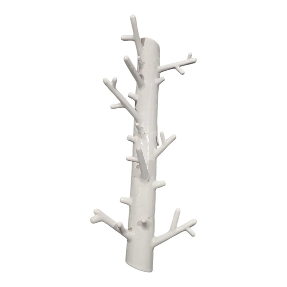 White Branch Jewelery Necklace‎ Bracelet Hat Wall Hook Holder